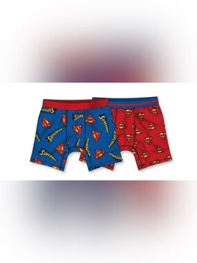 ⁠Superman Boxer Briefs 2 Pack Size M 32-34 Men Underwear DC Comics Bioworld New⁠